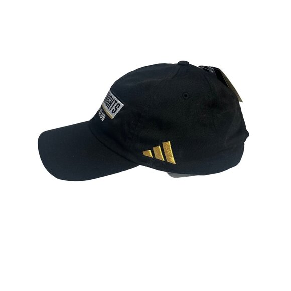 Adidas Vegas Golden Knights Hockey Club Baseball Hat Cap Mens Black Strap New - Picture 4 of 14